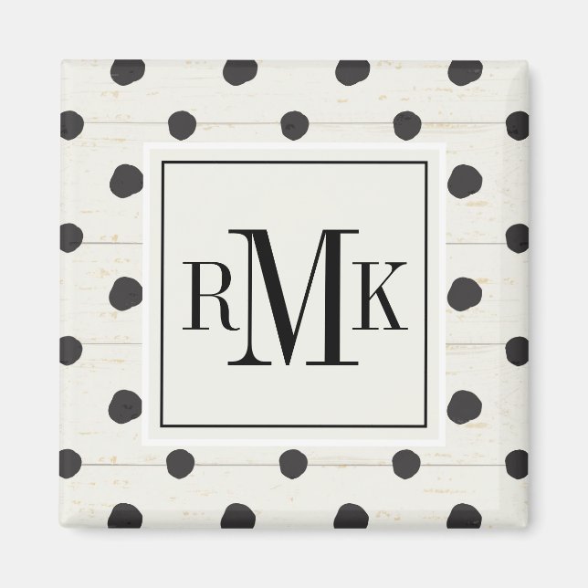 Imã Monograma | Sinais Simples Passo Três (Frente)