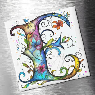 Imã Monograma Whimsical E