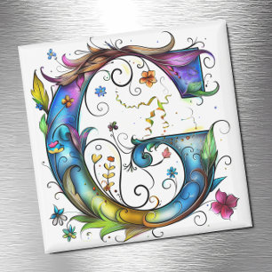 Imã Monograma Whimsical G