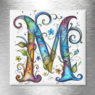 Imã Monograma Whimsical M