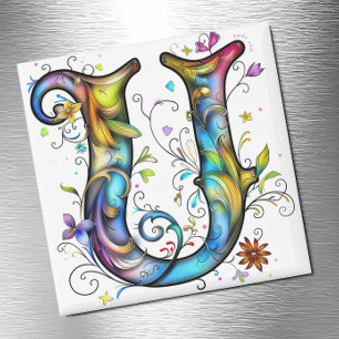 Imã Monograma Whimsical U