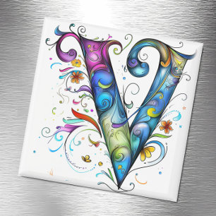 Imã Monograma Whimsical V