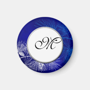 Imã Monograma White Winter Magnets