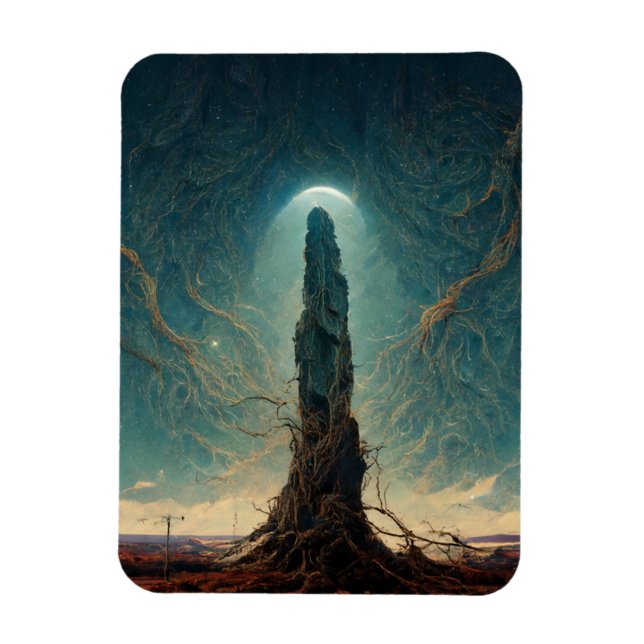 Ímã Monolith 2 Fantasy Sci-Fi Art (Vertical)