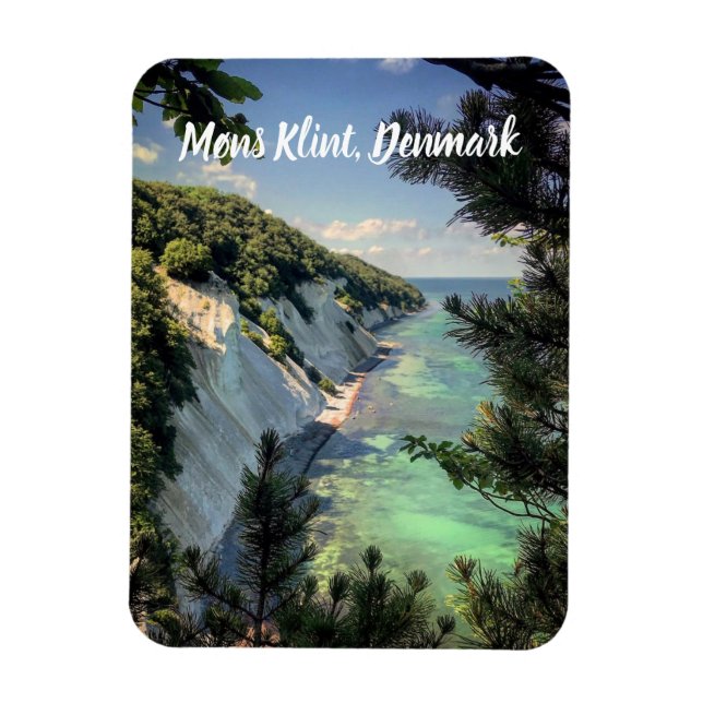 Ímã Møns Klint Dinamarca estilizado (Vertical)
