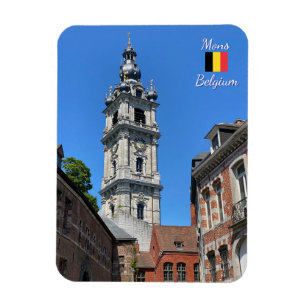 Ímã Mons ou Bergen antiga cidade na Bélgica viagem