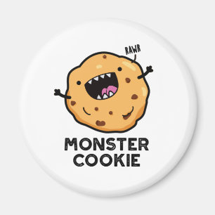 Imã Monster Cookie Comida Engraçado