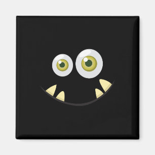 Imã Monster Face Halloween Ideia Assustadora