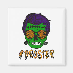 Imã Monster Skull Broster Brother Halloween Correspond
