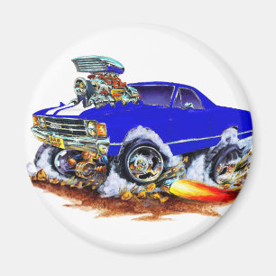 Imã Monster truck 1971-72 Azul-Branco do EL Camino 4x4