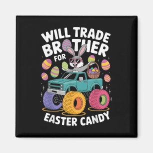Imã Monster Truck Cute Bunny Vai Trocar Irmão Pela Ea
