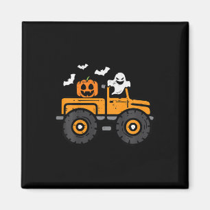Imã Monster Truck Ghost Pumpkin Halloween Costume Todd