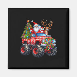 Imã Monster Truck Papais noeis Reindee Crianças de Árv