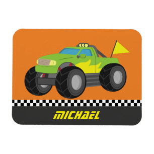 Ímã Monster truck verde de competência legal para