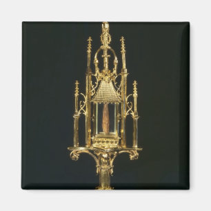 Imã Monstrance do relicário com parte de cruz