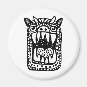Imã Monstro Assustador - Preto