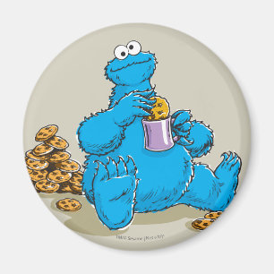 Imã Monstro Come Biscoitos Antigo