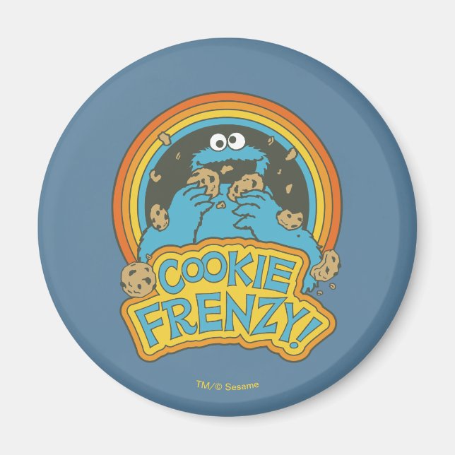 Imã Monstro da Bolacha Vintage | Frenesi de Bolachas (Frente)