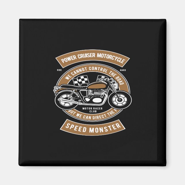 Imã monstro da velocidade do motociclo do cruzador de  (Frente)