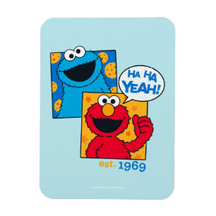 Ímã Monstro de Biscoitos e Elmo   Ha Ha Sim