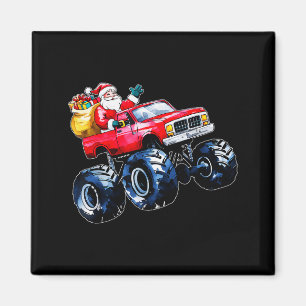 Imã Monstro de Caminhão do Papai Noel do Natal Meninos