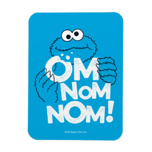 Ímã Monstro de cookies   Om Nom Nom!