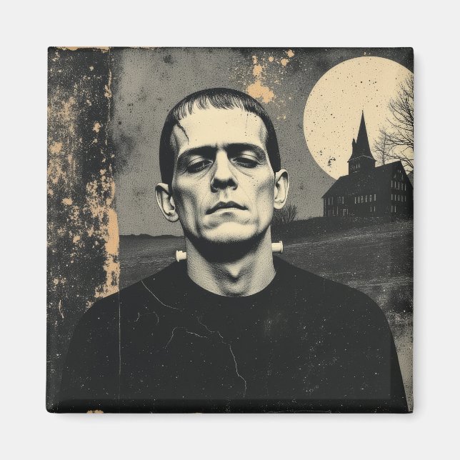 Imã Monstro de Frankenstein Halloween (Frente)