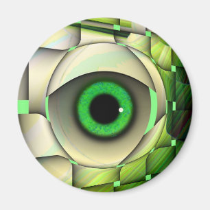 Imã Monstro Eyed verde