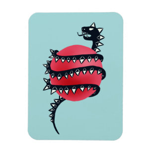 Ímã Monstro mau legal do cobra do dragão