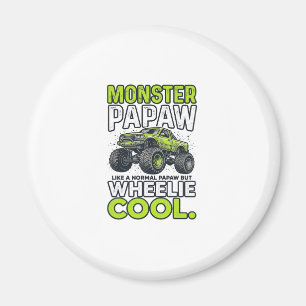 Imã Monstro Papaw Wheelie Legal Caminhão Monstro Engra