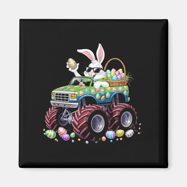 Imã Monstros de Felz pascoa Bunny Monster Alojam Crian (Frente)
