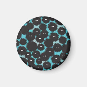 Imã Monstros engraçados e pretos