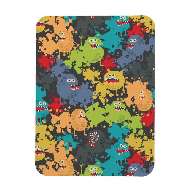 Ímã Monstros engraçados fofos (Vertical)