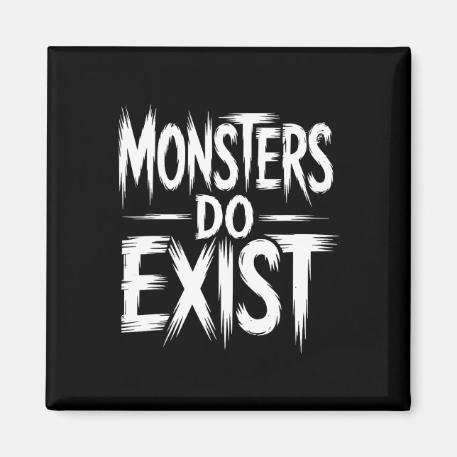Imã Monstros Existem No Halloween Do Horror Do Workout (Frente)