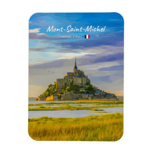 Ímã Mont-Saint-Michel, França - Abadia Medieval Arredo