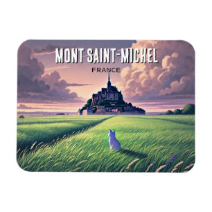 Ímã Mont Santo-Michel France Viagem Cat