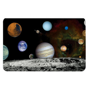 Ímã Montagem de Imagens do Sistema Solar pela Voyager