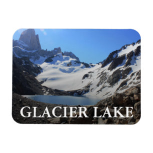 Ímã Montagem próxima Fitz Roy do lago glacier