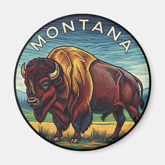 Imã Montana Bison (Frente)