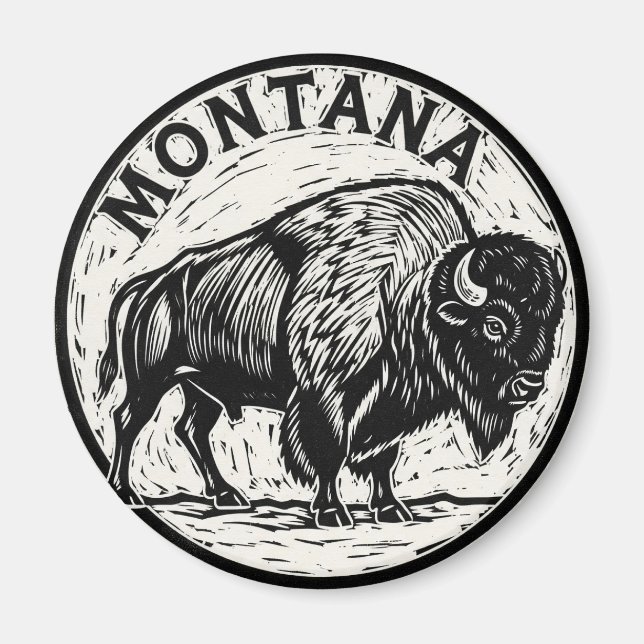 Imã Montana Bison (Frente)
