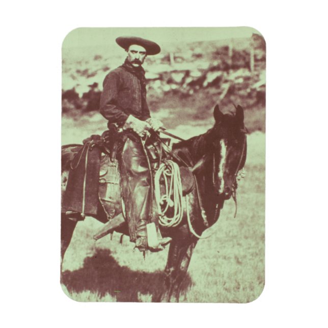 Ímã Montana Cowboy, c.1880 (foto b/c) (Vertical)