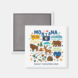 Imã Montana Family Trip Keepsake Custom