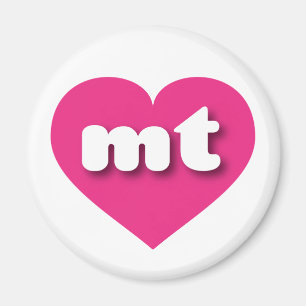 Imã Montana Hot Pink Heart - Amor