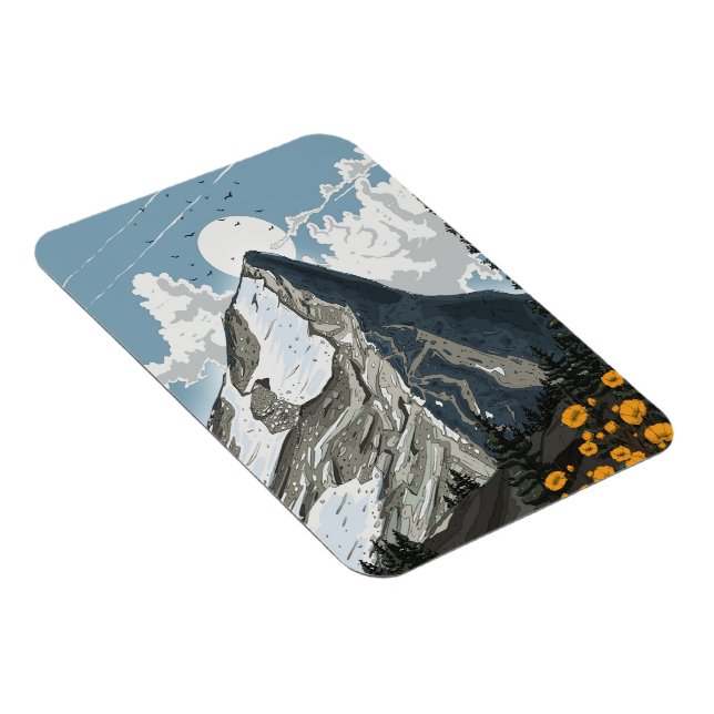 Ímã Montanha com neve da Suíça (Lado Direito)
