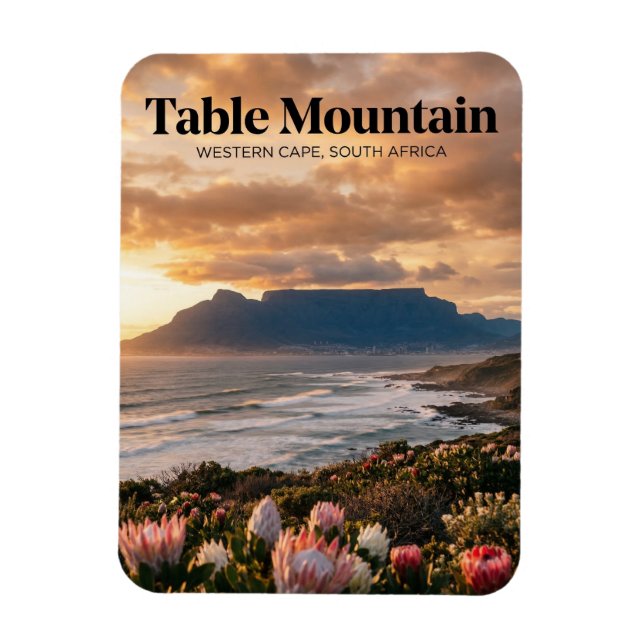 Ímã Montanha da Mesa, Cidade do Cabo, Cabo Ocidental (Vertical)