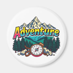 Imã Montanha de Aventura – Design de Natureza para Cam
