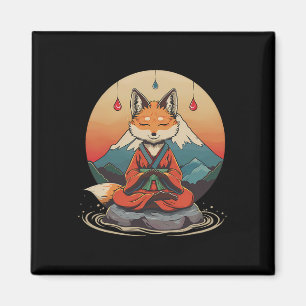 Imã Montanha de Meditação da Raposa Vermelha Yoga Zen