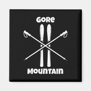 Imã Montanha Gore Adirondacks Esqui Esquis Esquiando E
