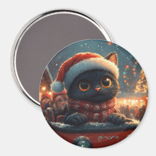 Imã Montanha Russa de Gato Preto de Natal
