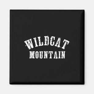 Imã Montanha Wildcat Grungy Rústico Artesanal Esquiado